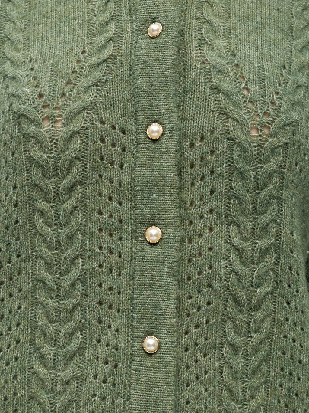 Objflora Knit Button Cardigan