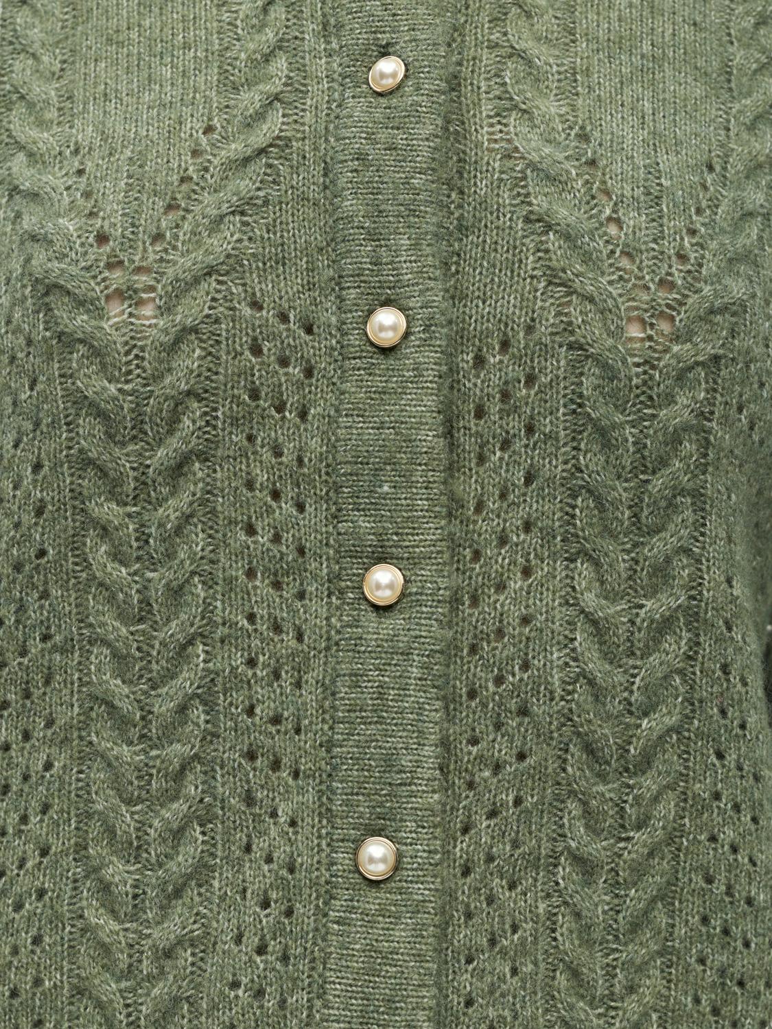 Objflora Knit Button Cardigan