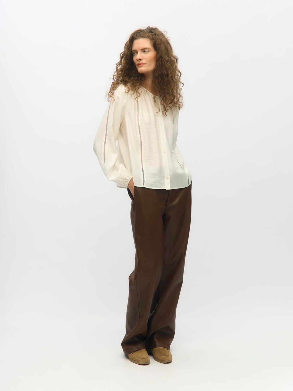 Objdana L/S Re O-Neck Top