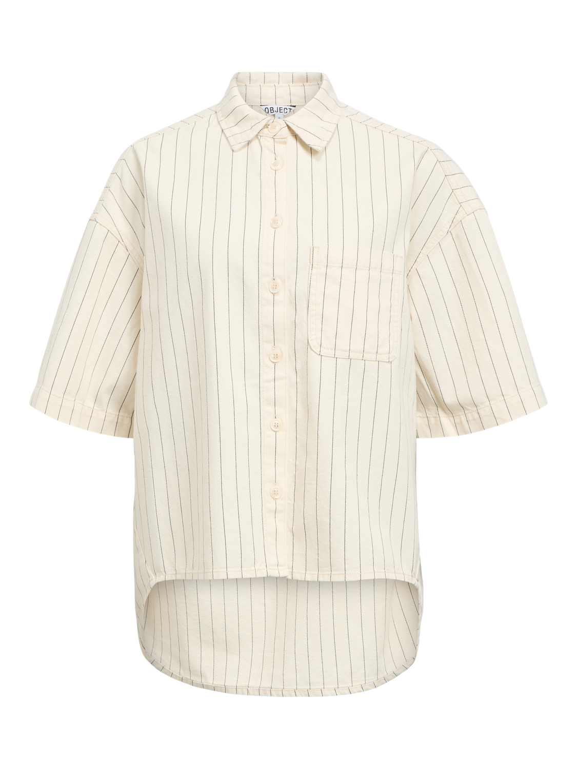 OBJCALLY 2/4 LO DENIM SHIRT BIRCH