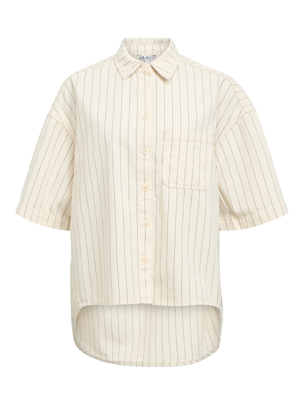 OBJCALLY 2/4 LO DENIM SHIRT BIRCH