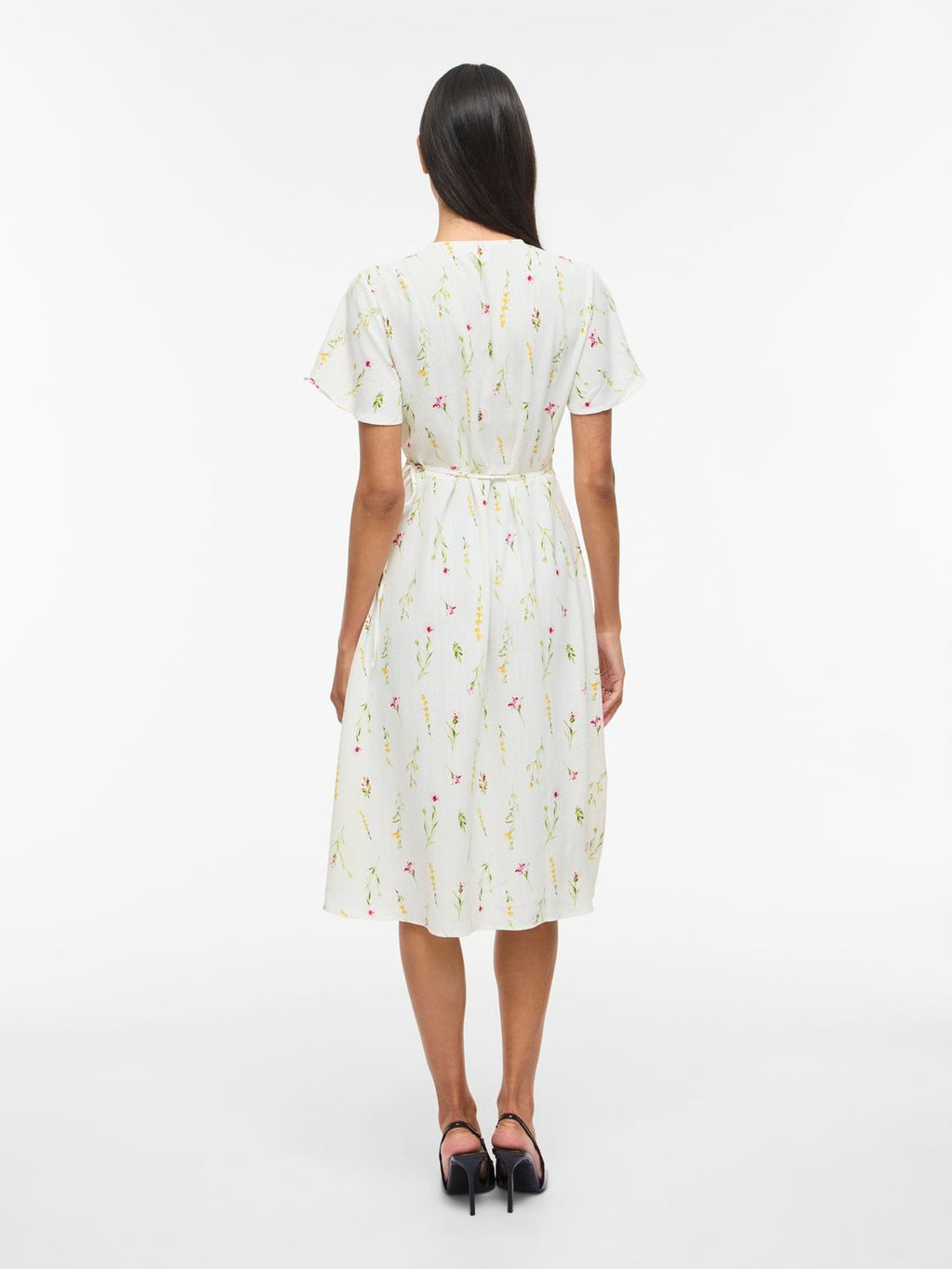 VILOVIE S/S WRAP MIDI DRESS SN