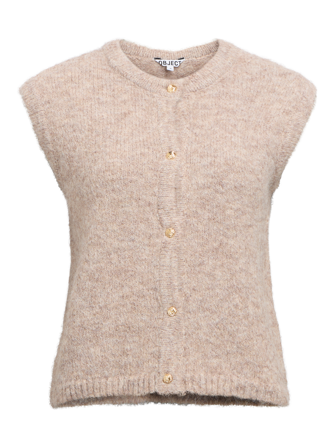 Objsaggia Re Knit Vest Cardigan