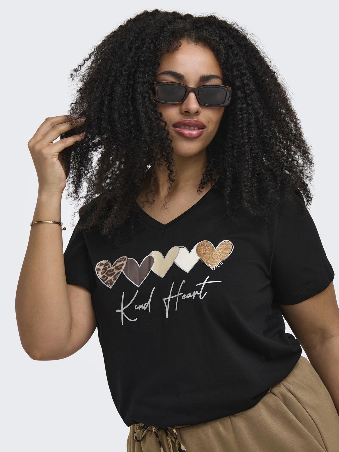 Carmaebell S/S V-Neck Reg Tee