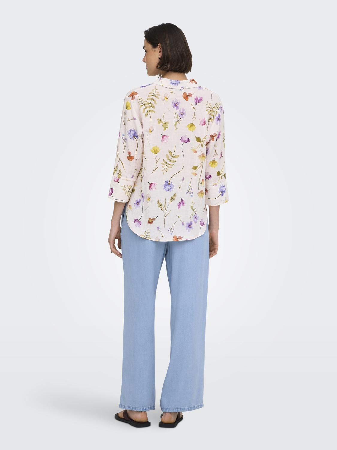 JDYVIOLA 3/4 SHIRT GARDEN FLOW