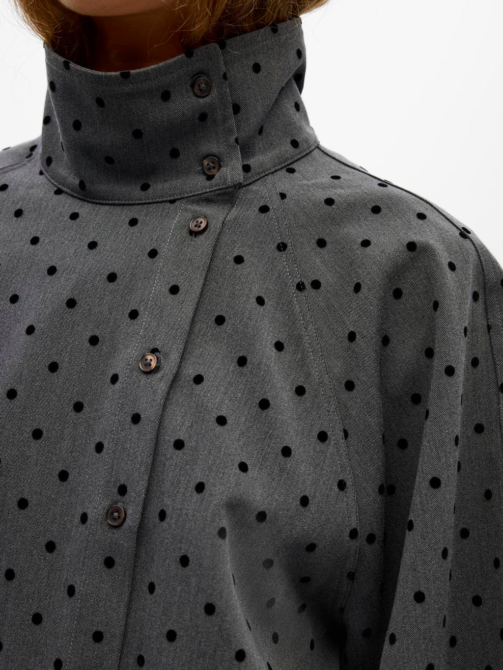Objmaxine L/S High Neck Shirt