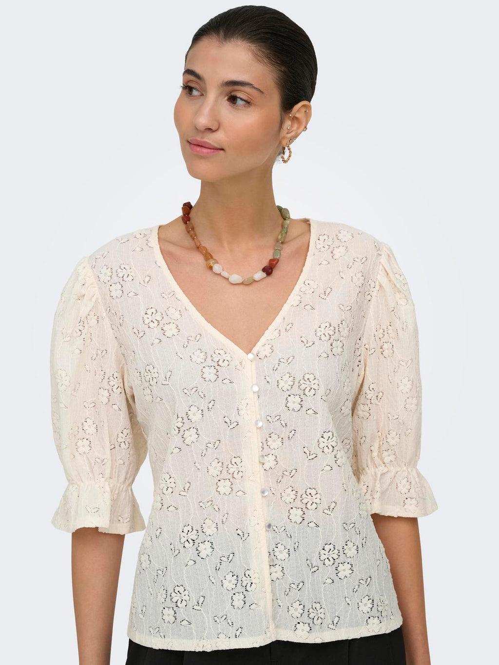 Jdyjakobe 2/4 Lace Top Jrs