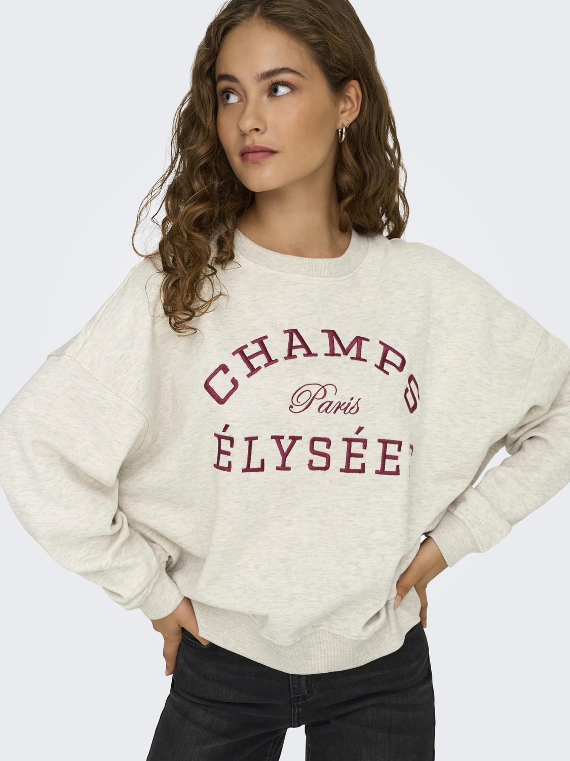 Jdymesa L/S O-Nk Emb Sweat