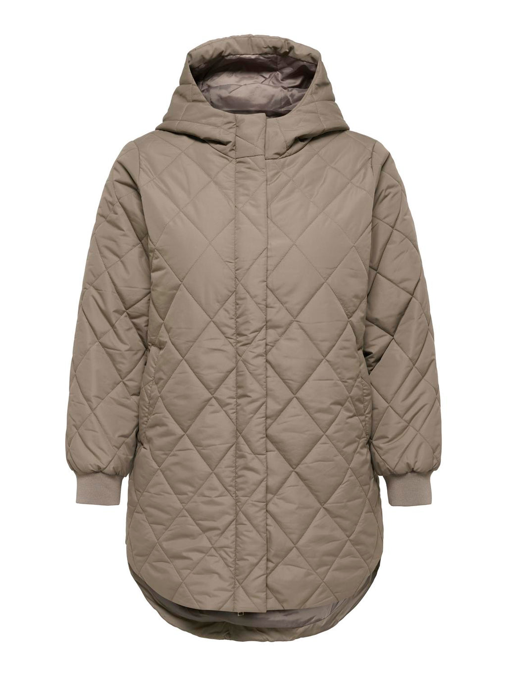 Carjuliet Quiltd Hood Zip Coat