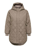 Carjuliet Quiltd Hood Zip Coat