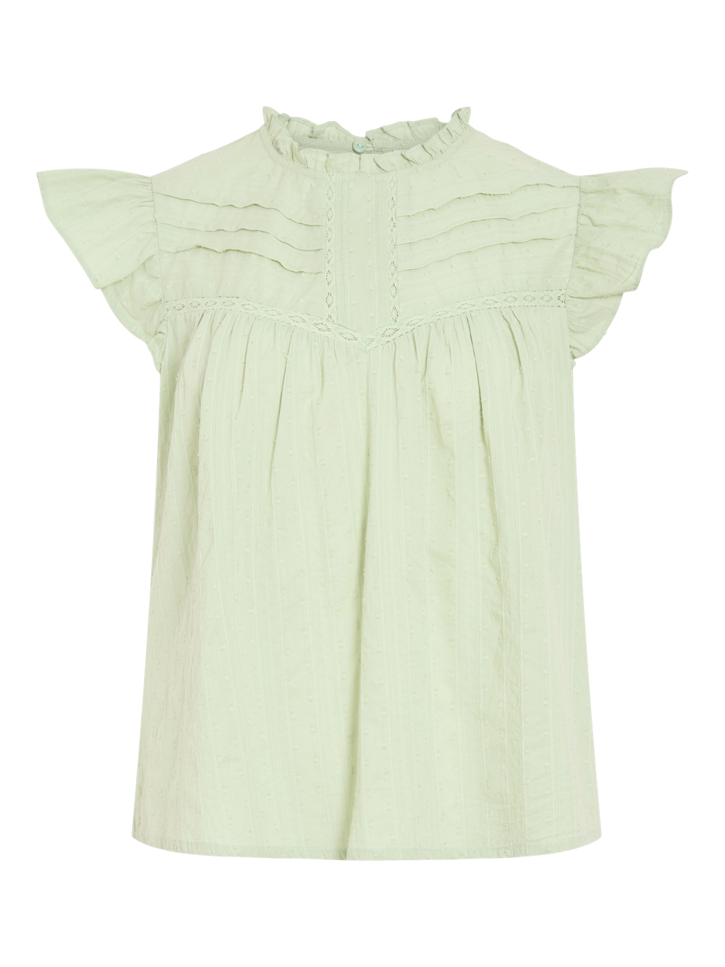 VIYVA TOP SMOKE GREEN BLUSE