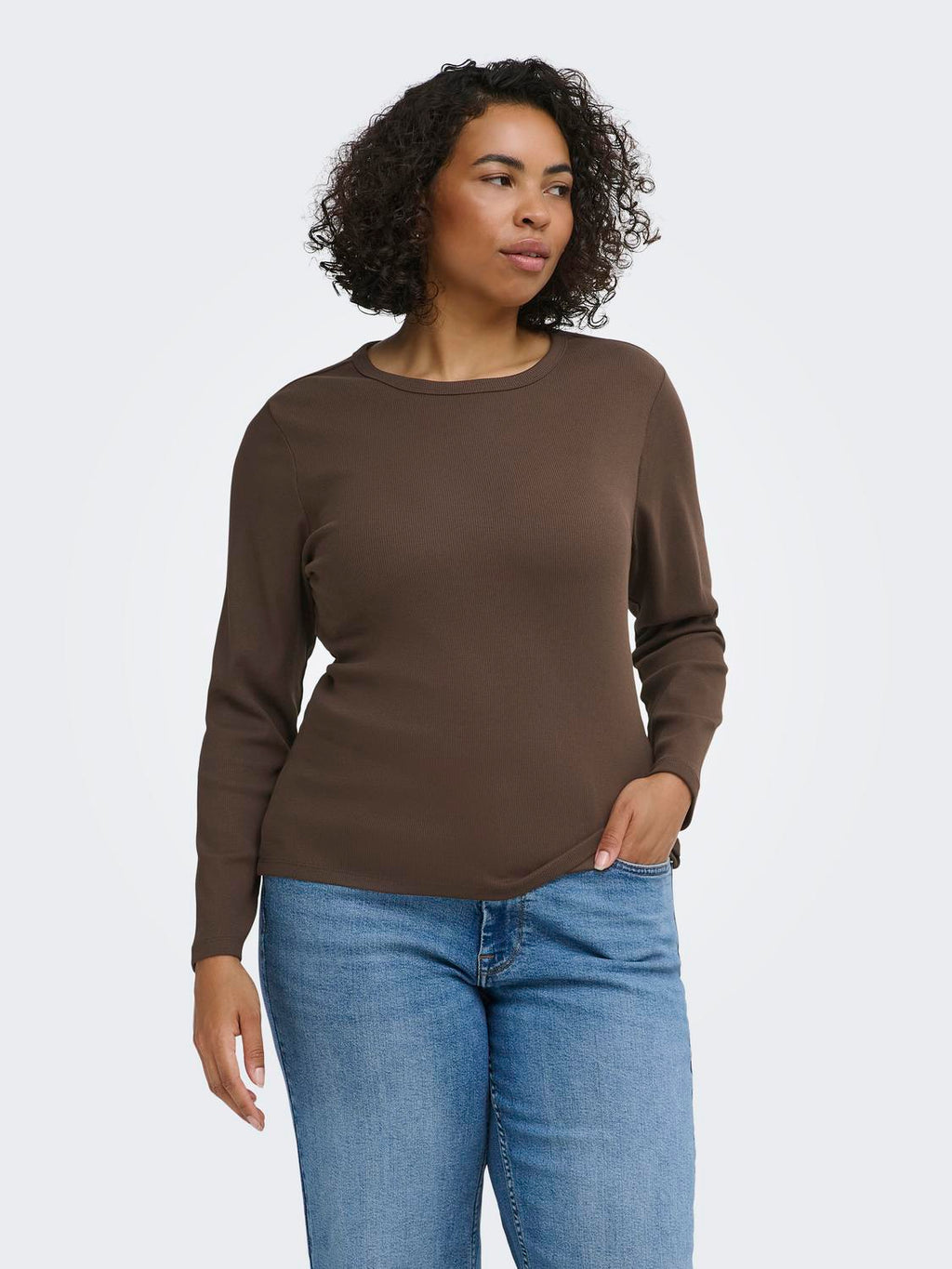 CARVAL L/S O-NECK TOP