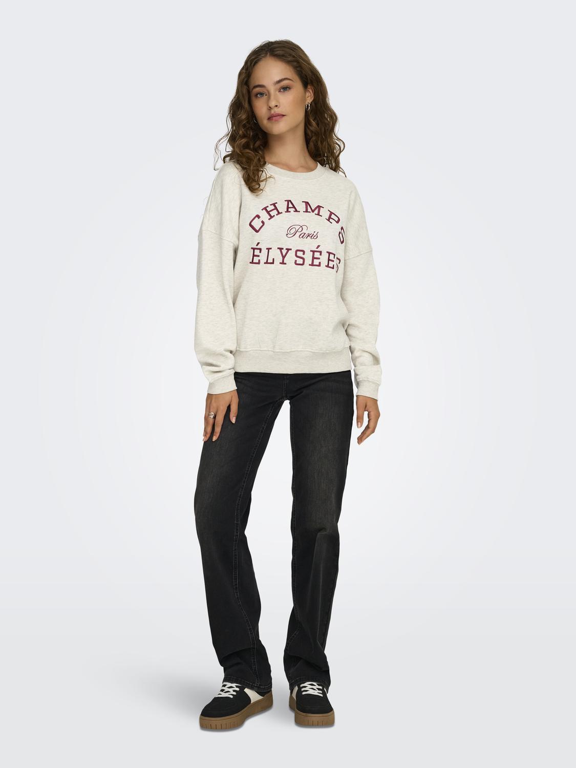 Jdymesa L/S O-Nk Emb Sweat