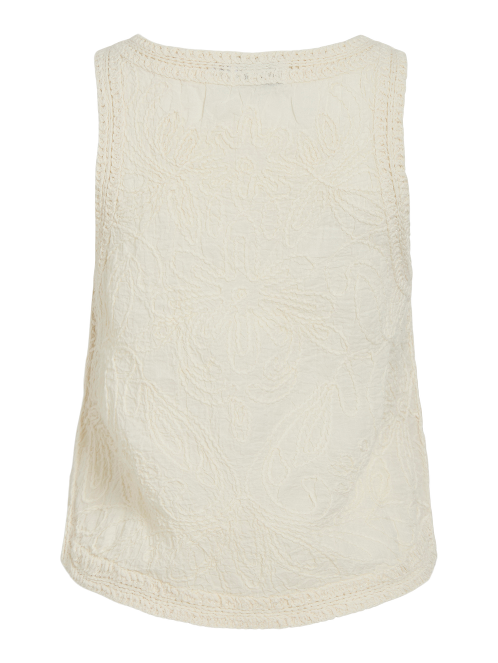 Vitoja O-Neck Sl Emb Detail To