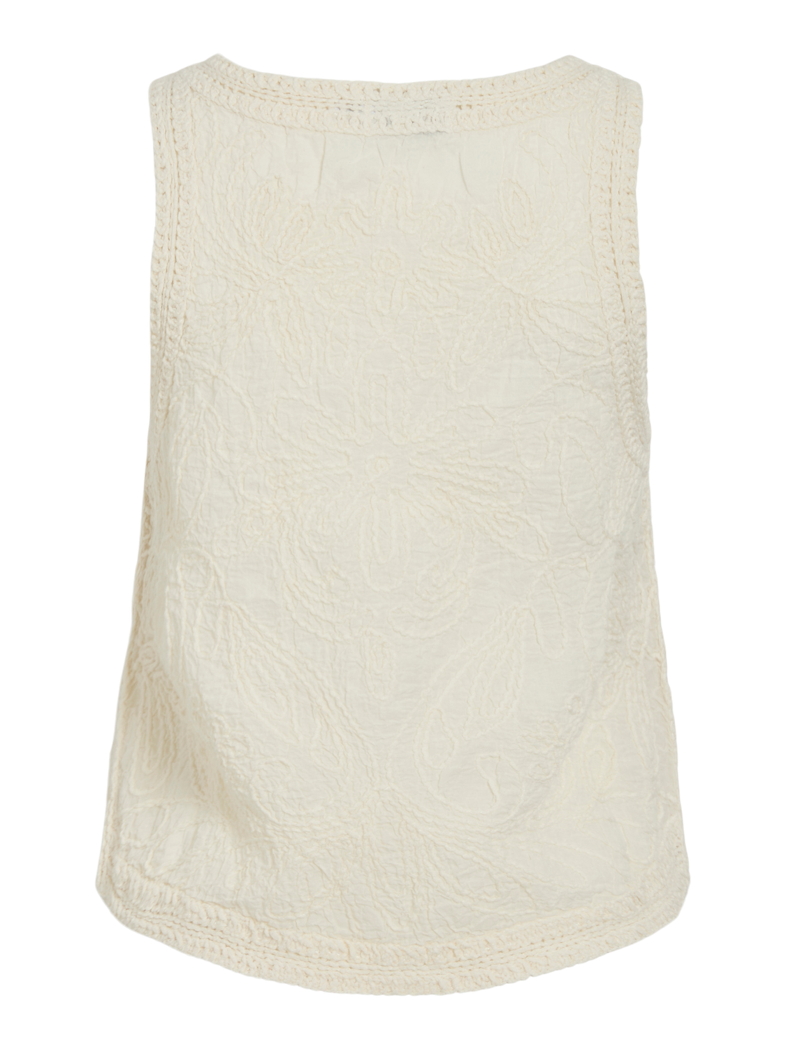 Vitoja O-Neck Sl Emb Detail To