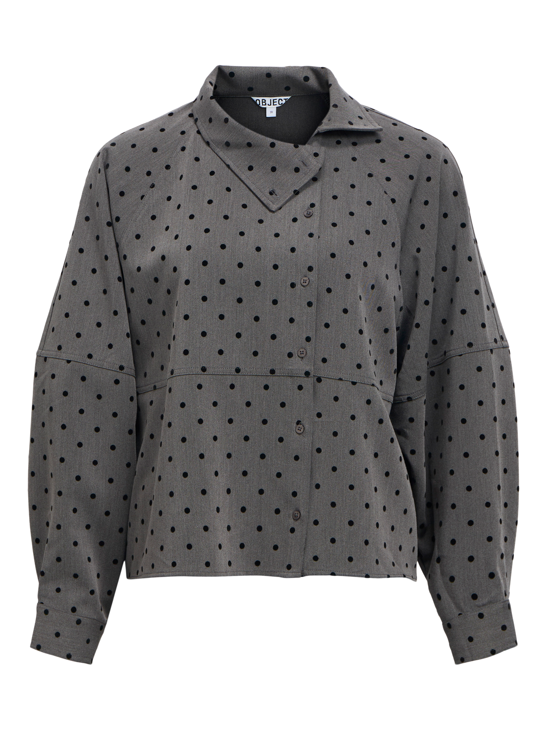 Objmaxine L/S High Neck Shirt