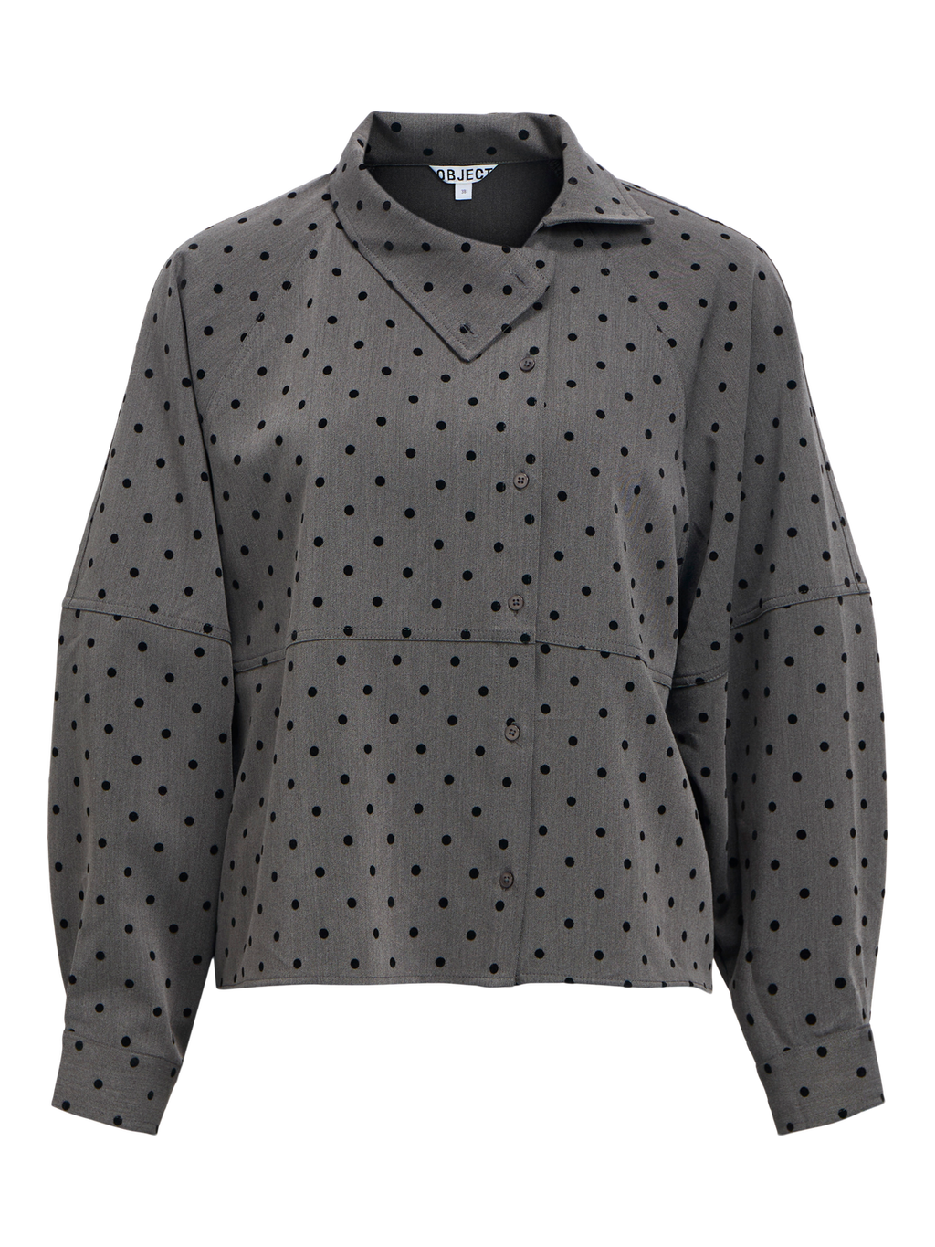 Objmaxine L/S High Neck Shirt