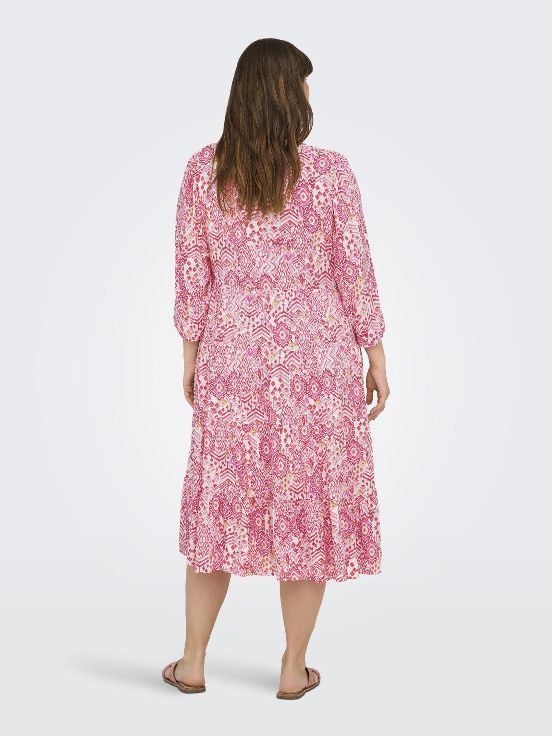 CARMILANA 3/4 DRESS SIKKA GRAP