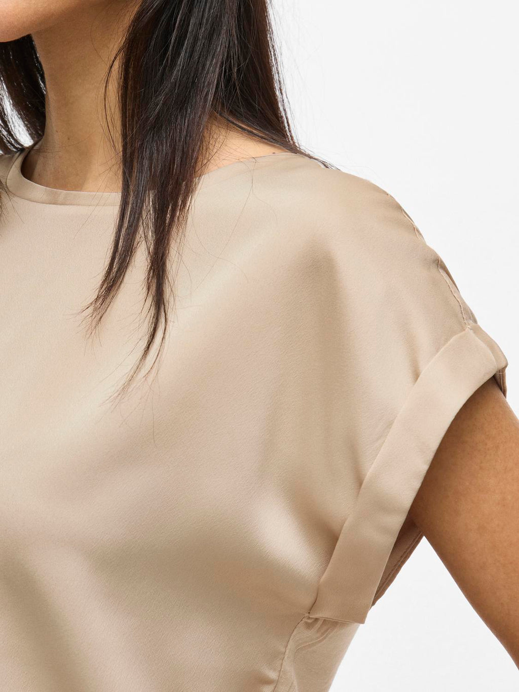 Viellette S/S Satin Top