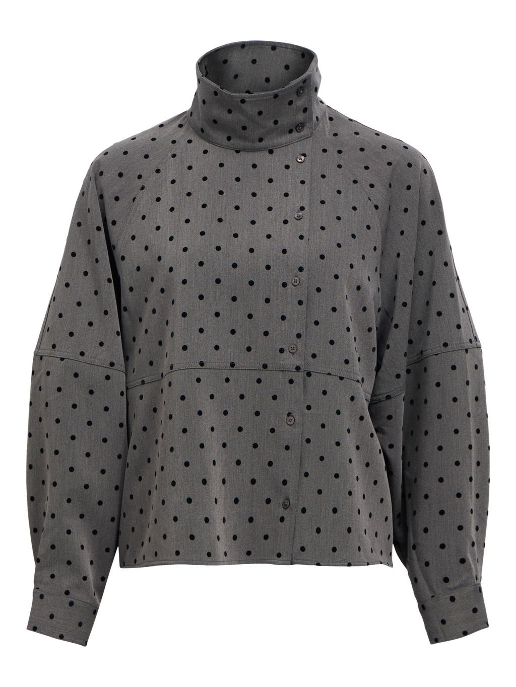 Objmaxine L/S High Neck Shirt