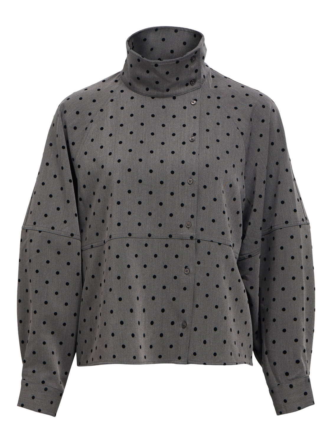 Objmaxine L/S High Neck Shirt