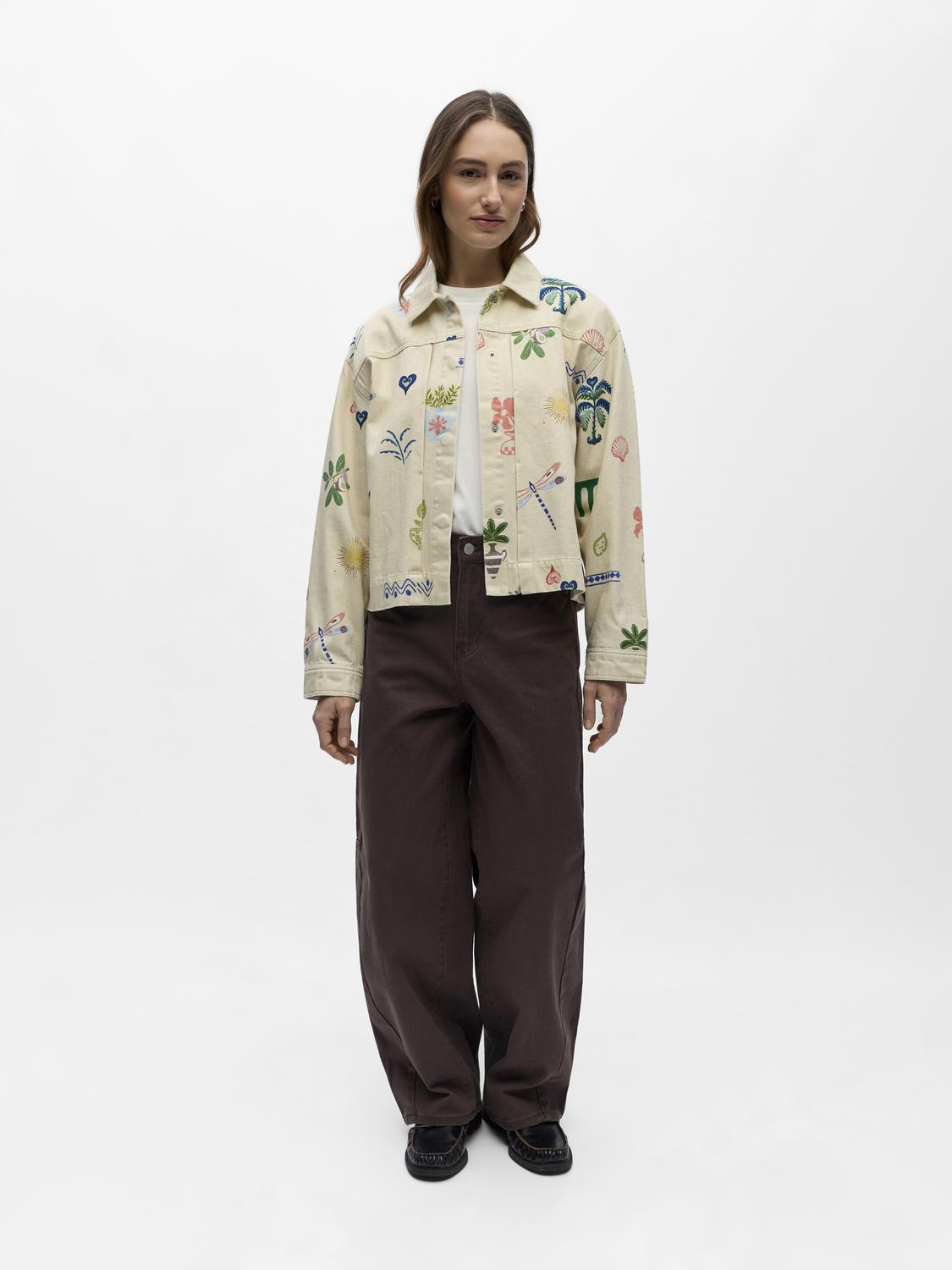 OBJALLY L/S LO PRINTED JACKET