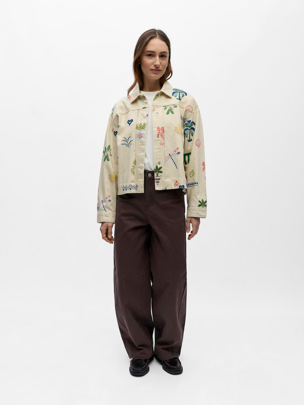 OBJALLY L/S LO PRINTED JACKET
