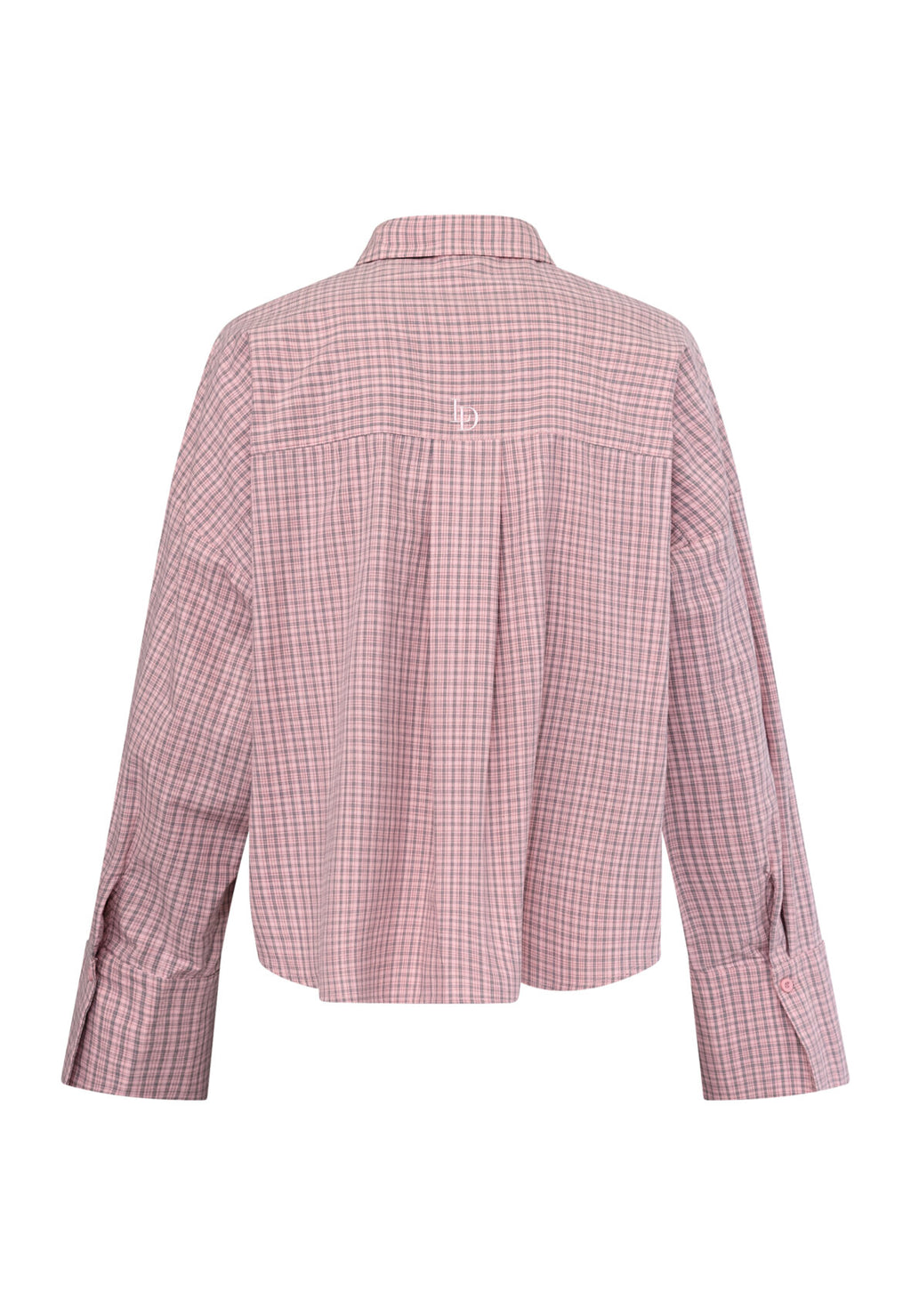 LOVE1495 SKJORTE MAUVE/CHECK S