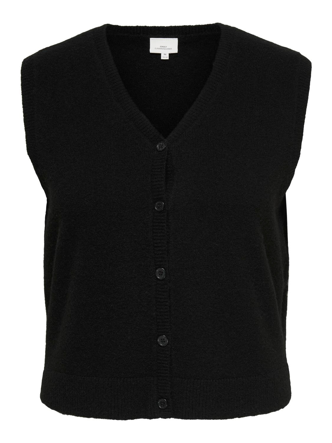 Carally S/L V-Neck Vest Knt