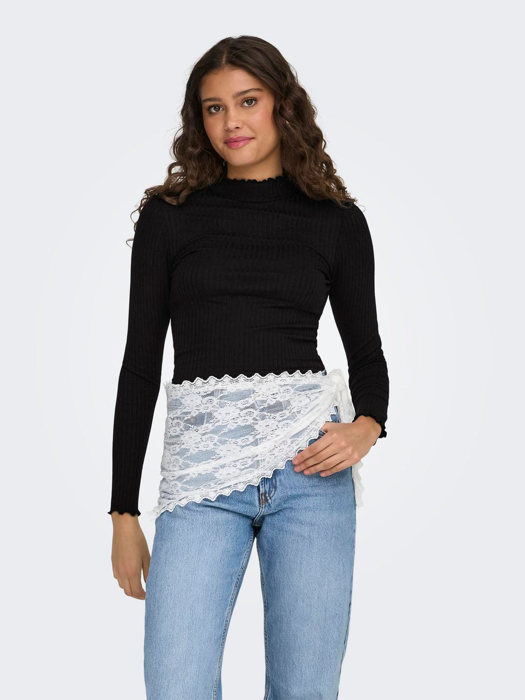 Jdyfransiska L/S Hi-Nck Top Jr
