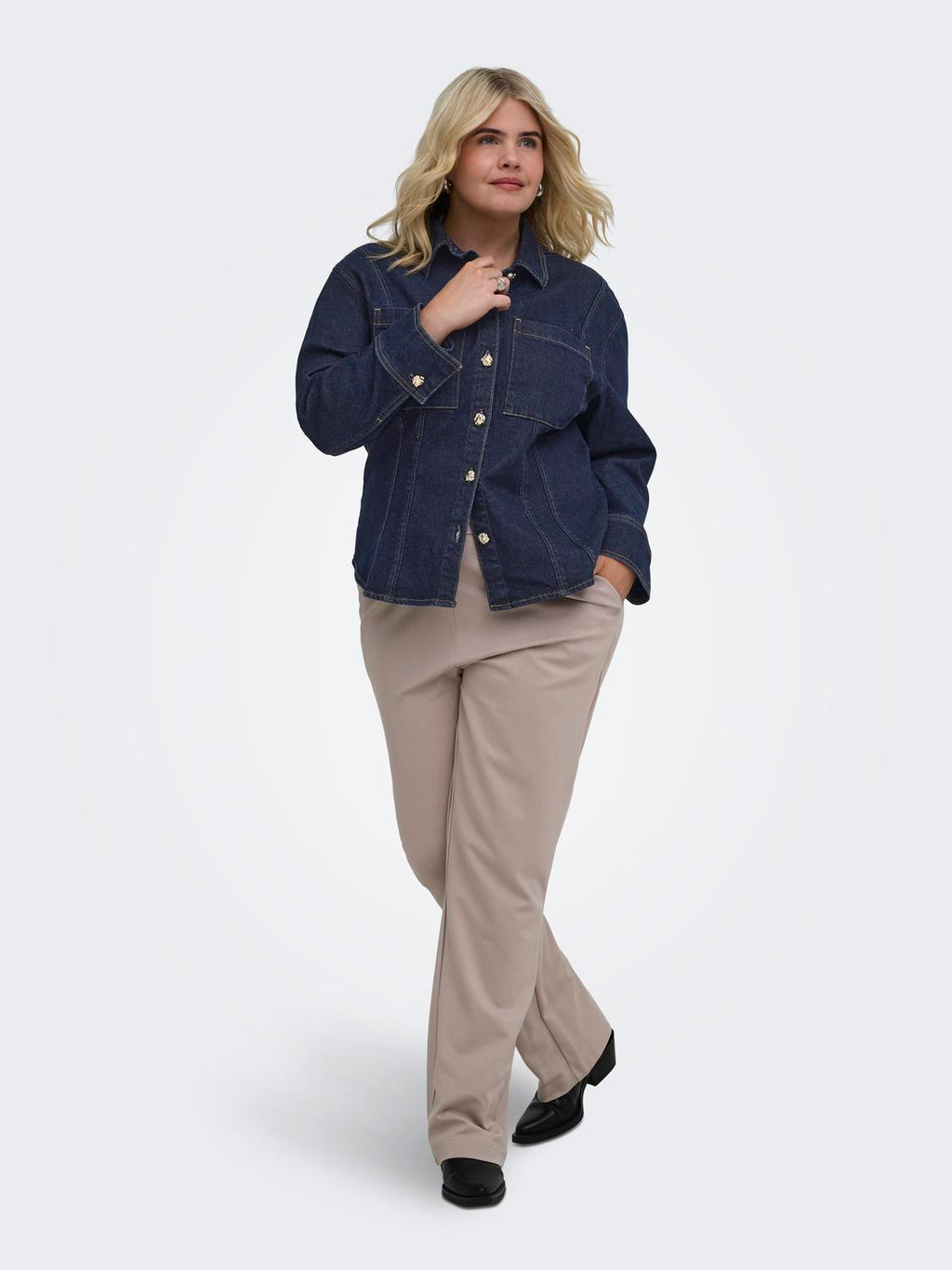 Carbelinda Fitted Dnm Shirt