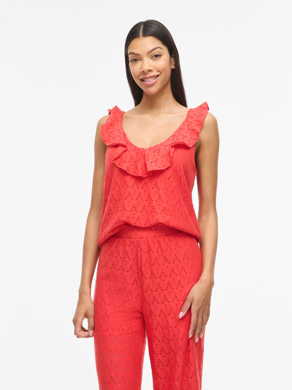 Viamalina V-Neck S/L Flounce
