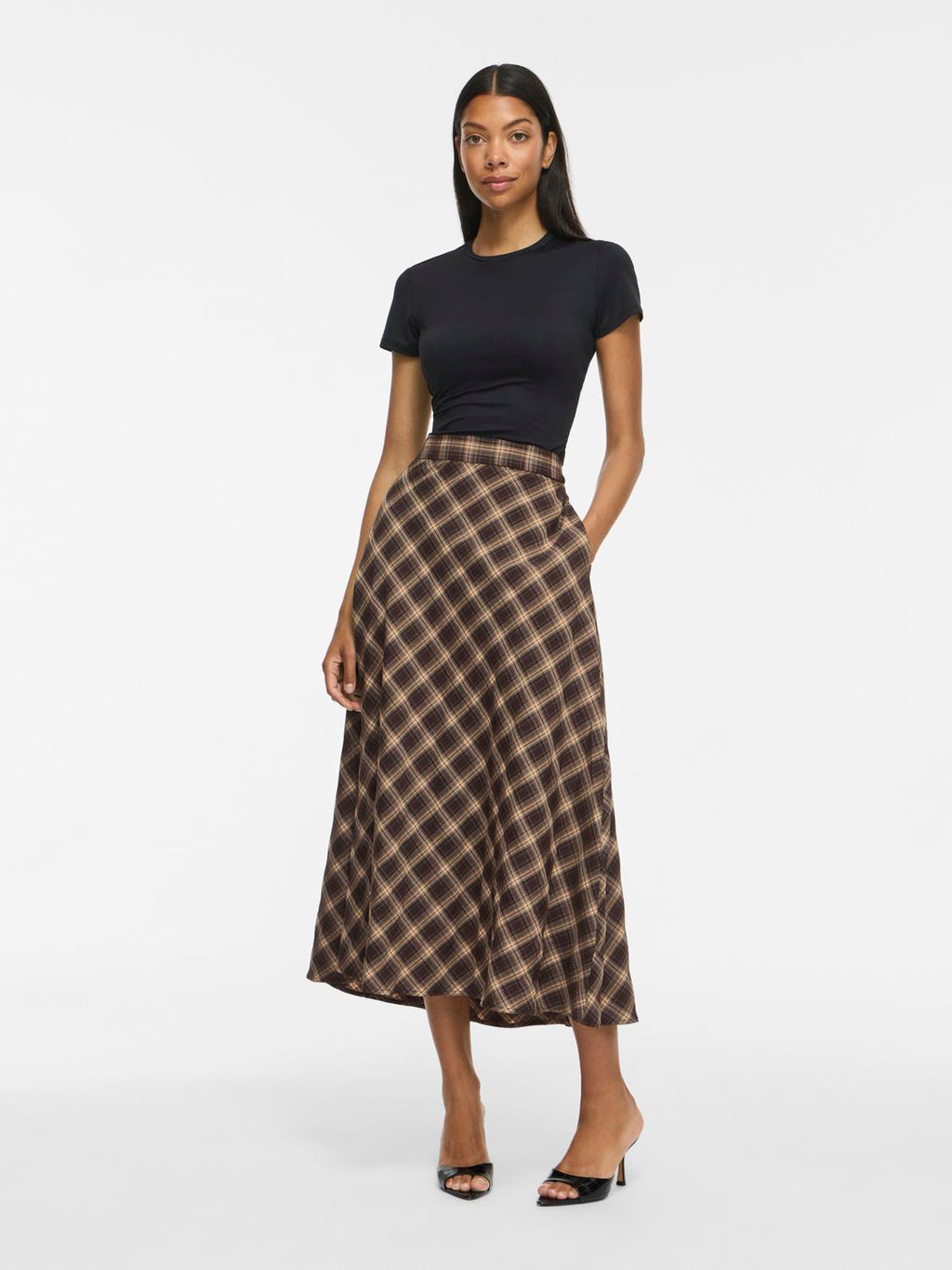 Vilene Check Ankle Skirt/Spi