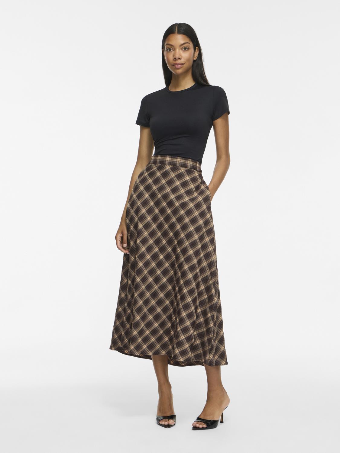 Vilene Check Ankle Skirt/Spi