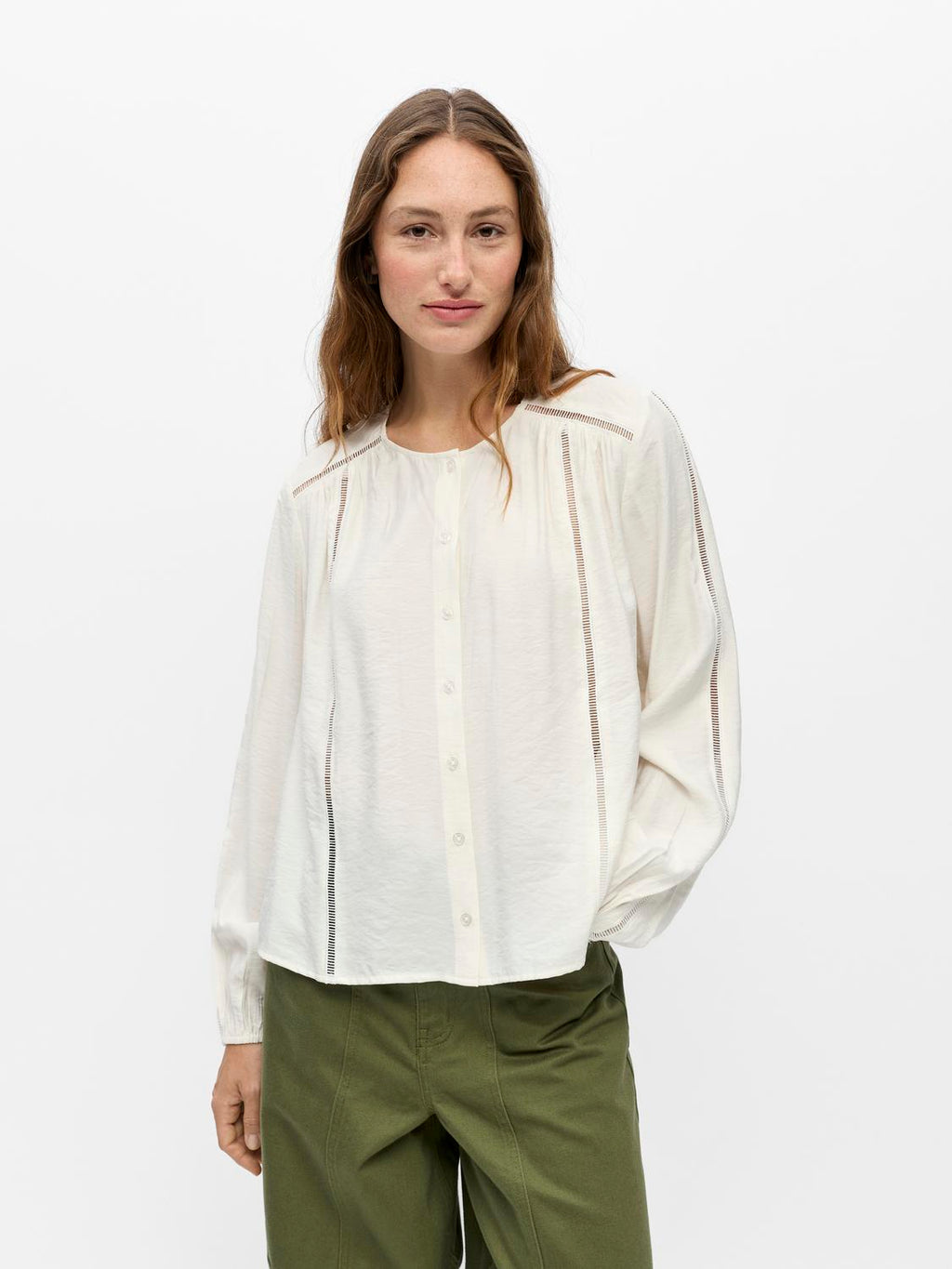 Objdana L/S Re O-Neck Top