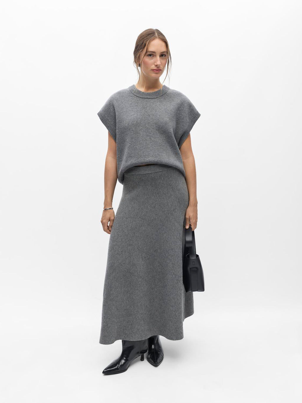 Objitone Knit Ankle Skirt