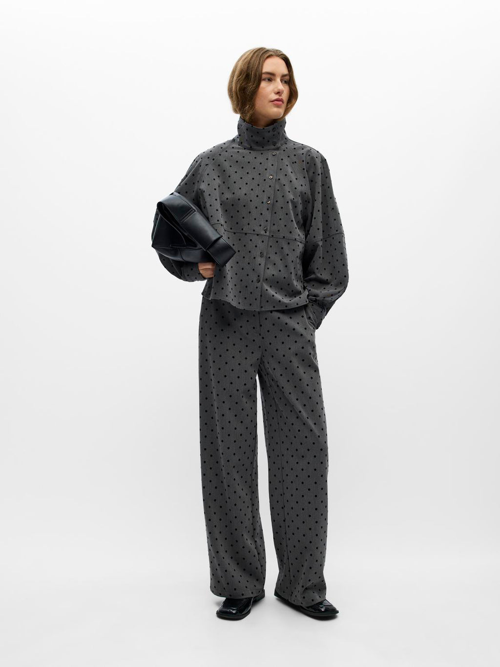 Objmaxine L/S High Neck Shirt