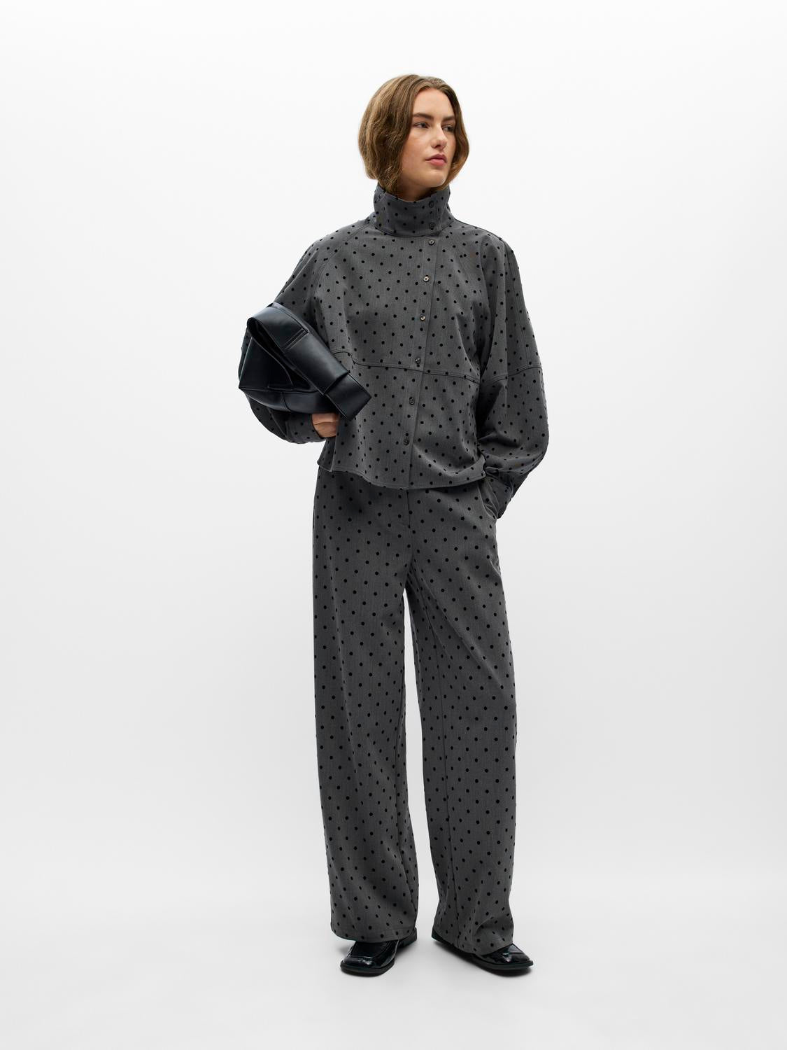 Objmaxine L/S High Neck Shirt