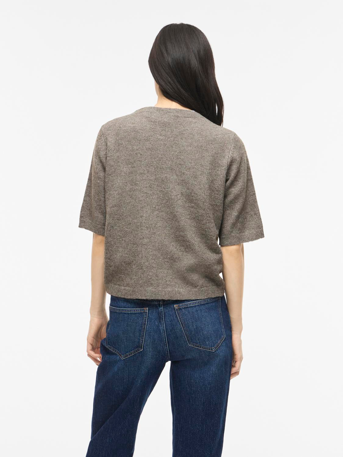 Viliga 2/4 O-Neck Knit Cardigan