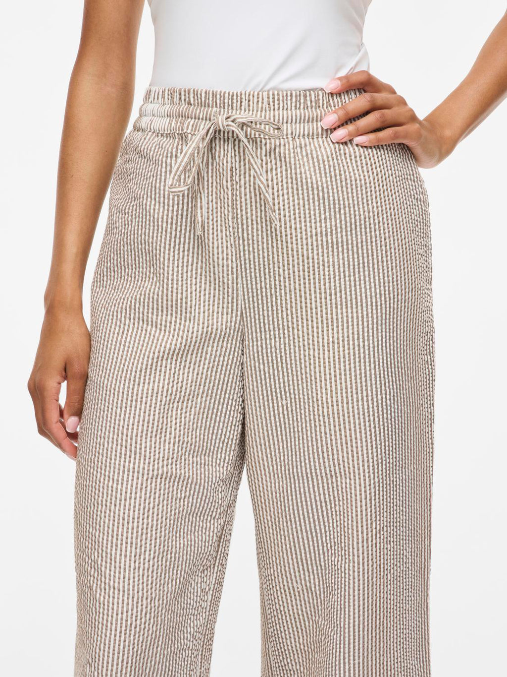 VIKALEA PANT STRIPE BROWN BUKS
