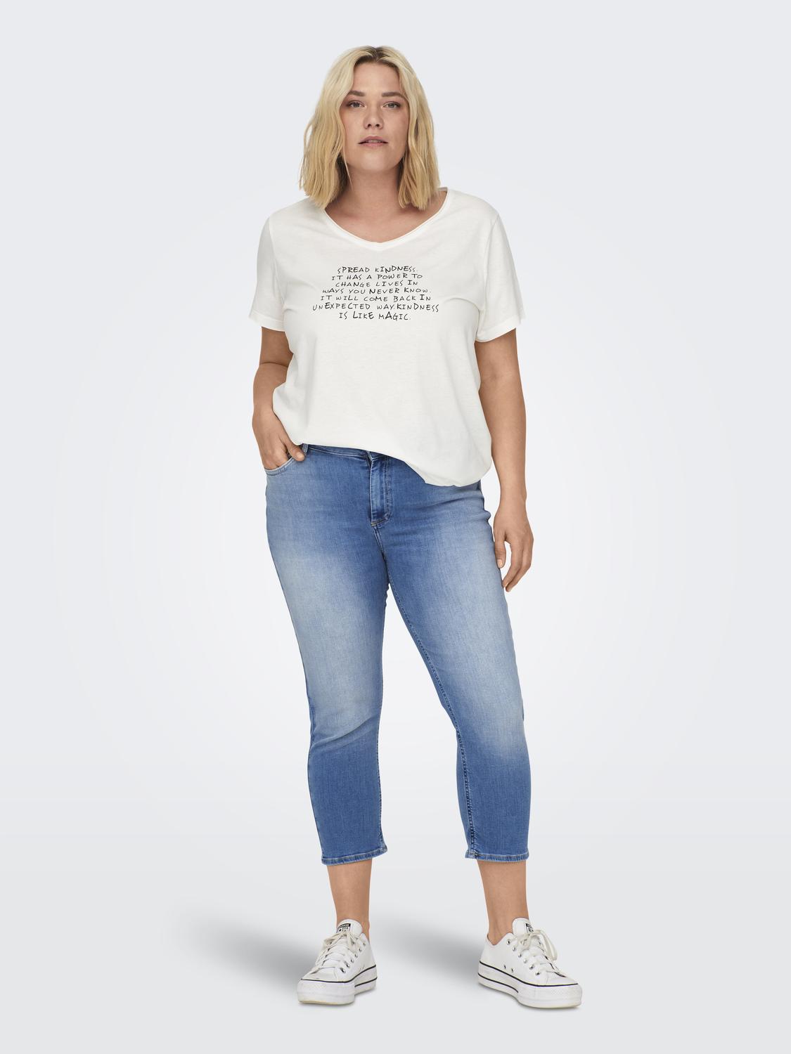 CARWILLY DENIM CAPRI PLUS