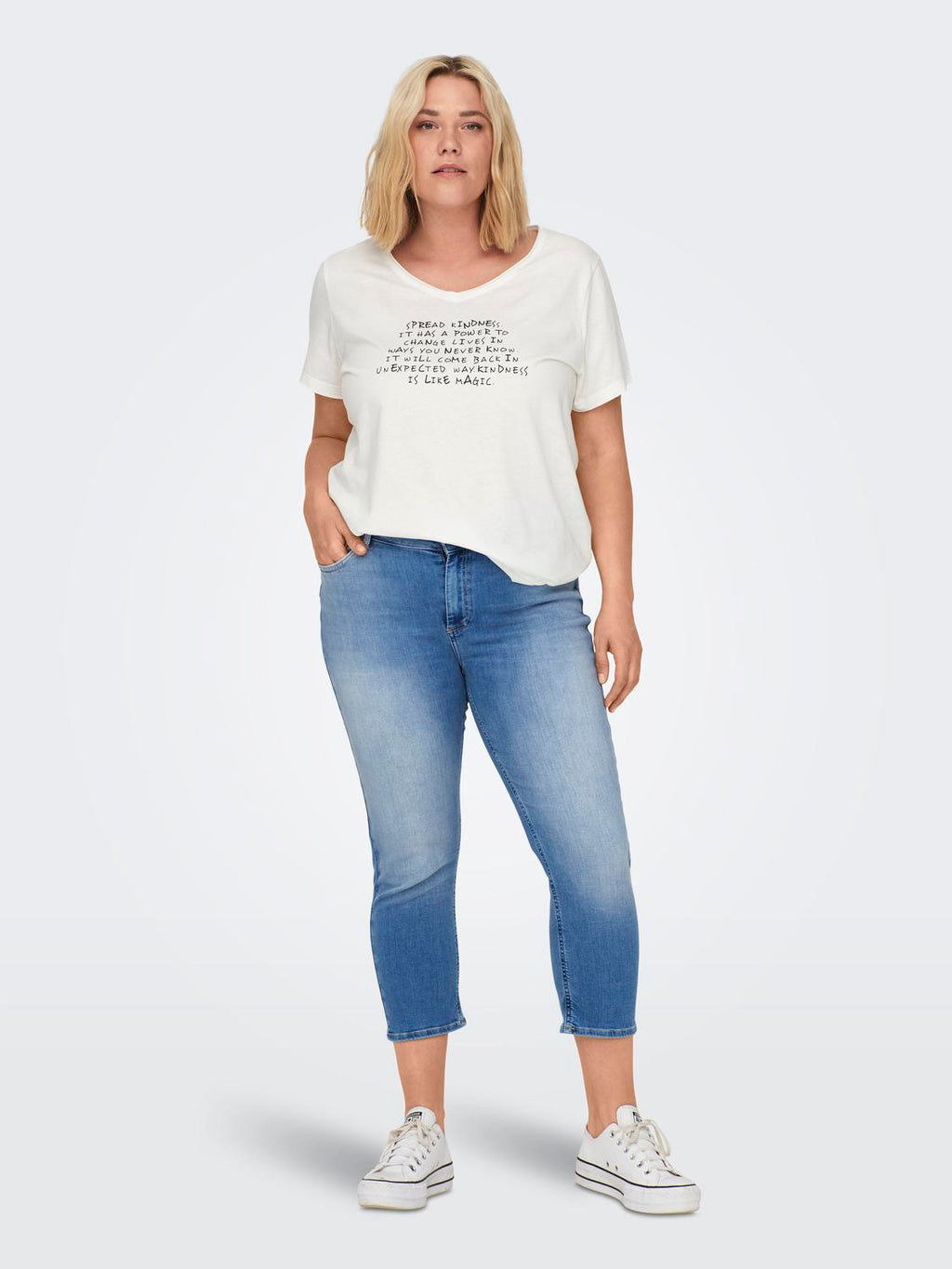 CARWILLY DENIM CAPRI PLUS