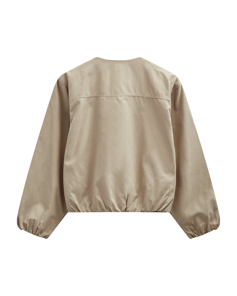 FQCANA jacket balloon silver mink