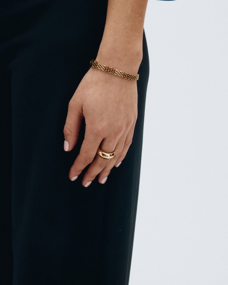 Lana bracelet gold larg