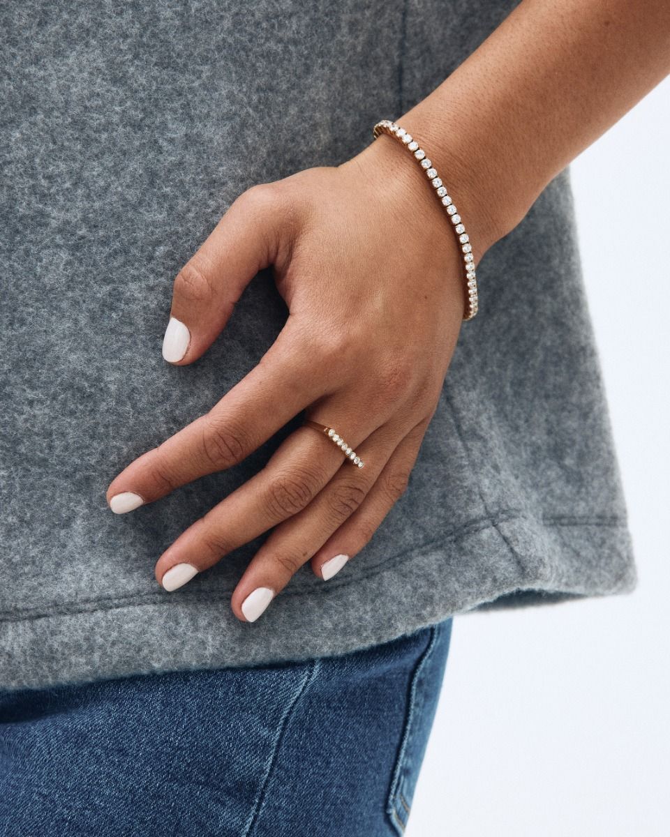 Tennis bracelet gold sm