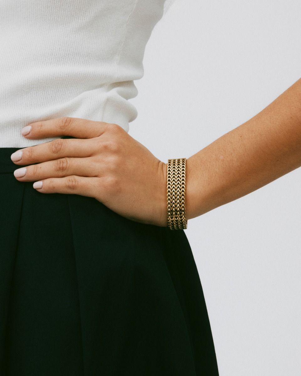 Lee armbånd gold large