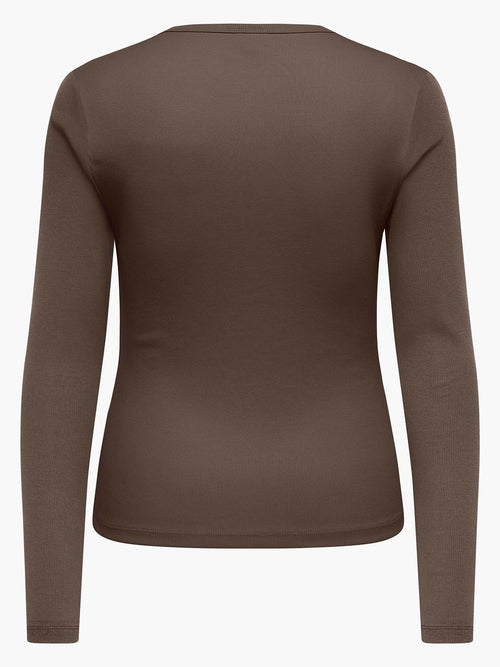 CARVAL L/S O-NECK TOP