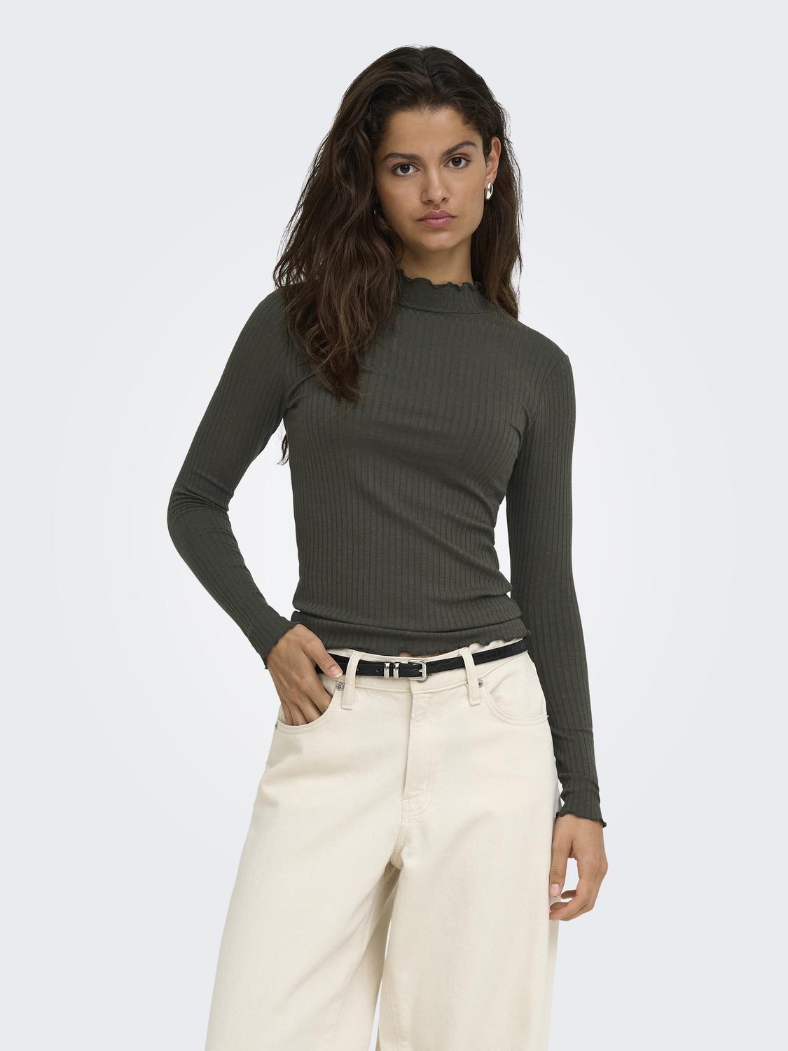 Jdyfransiska L/S Hi-Nck Top Jr
