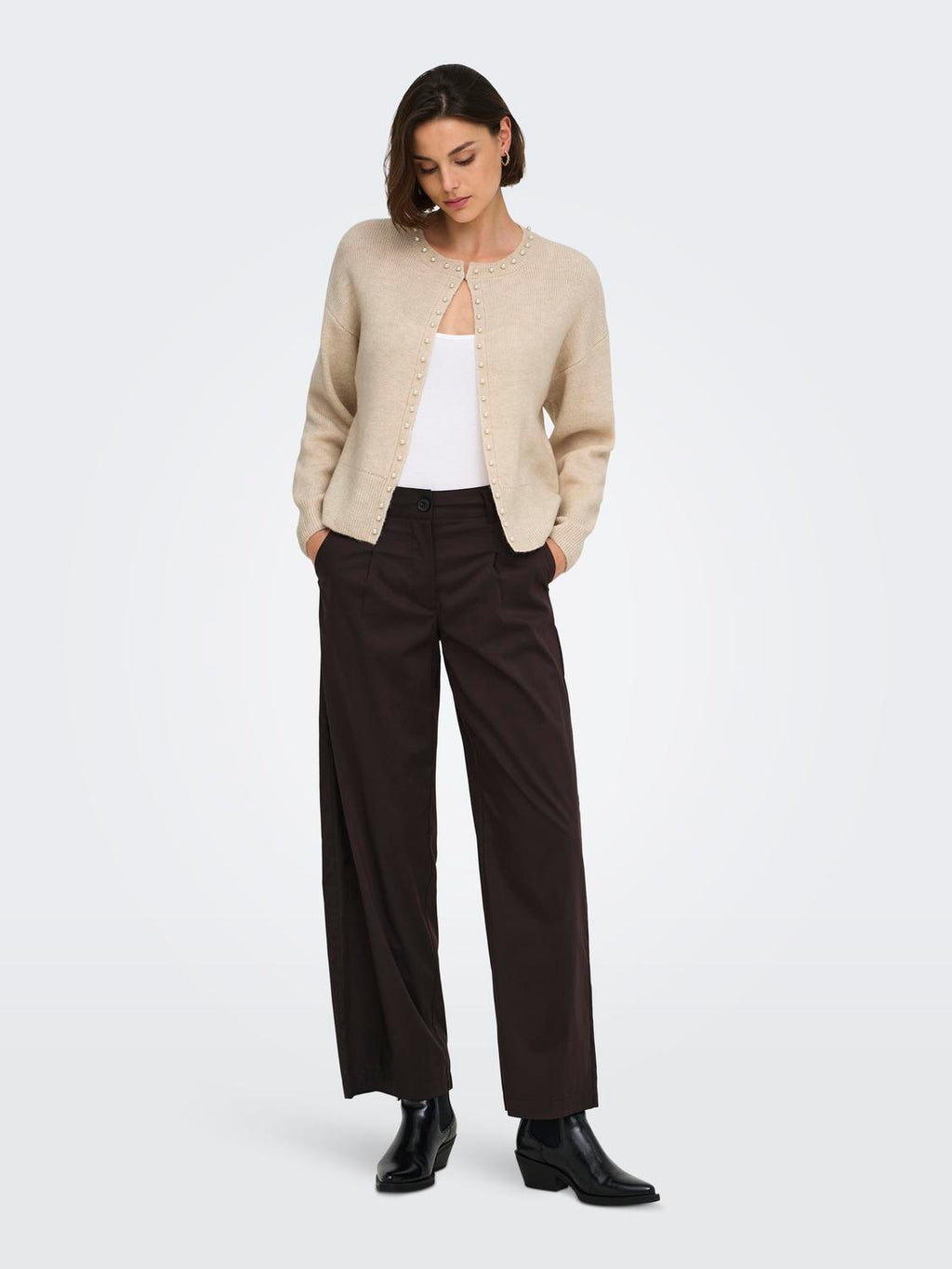 Jdyemmali L/S Onebutton Pearl