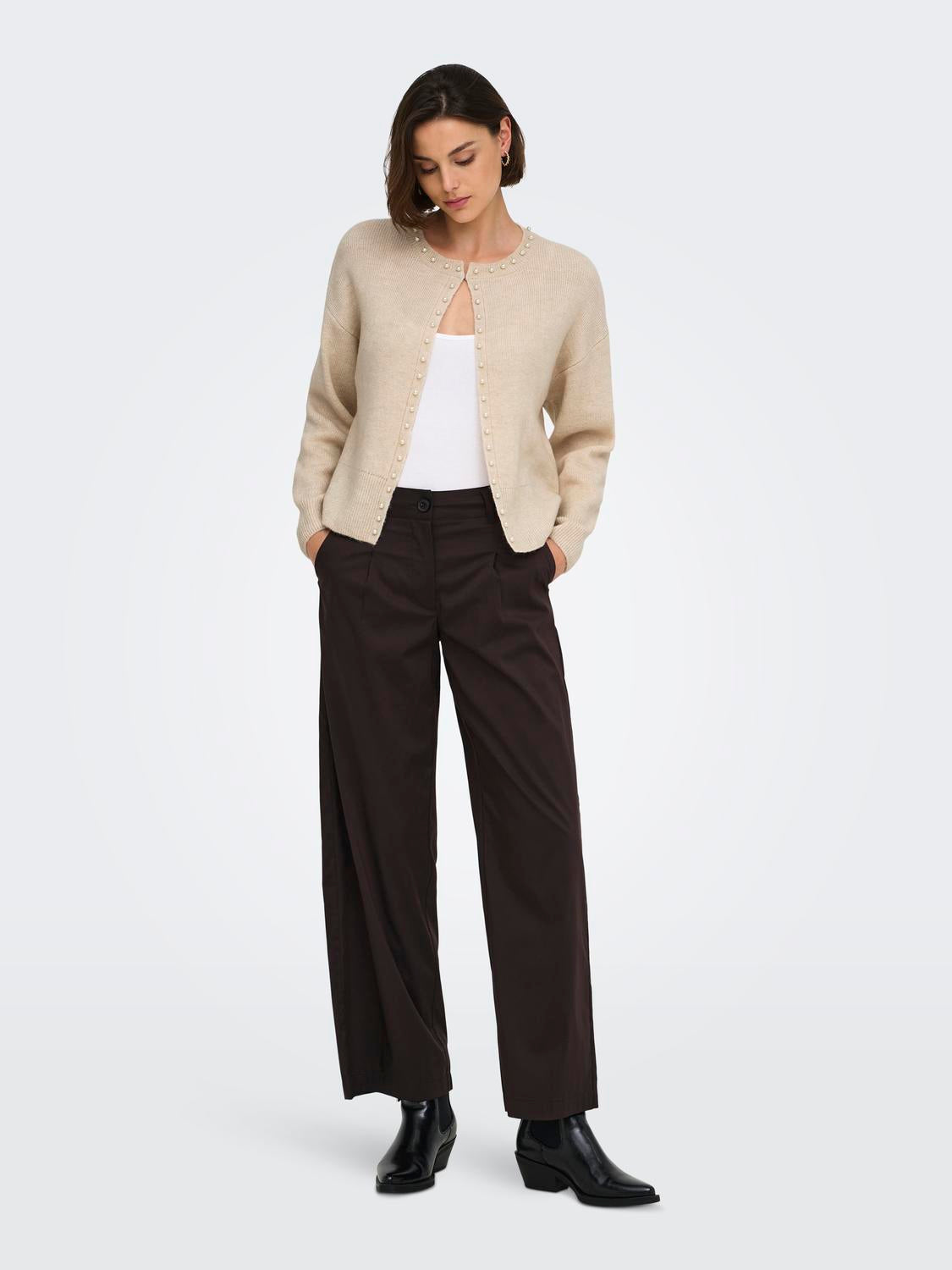 Jdyemmali L/S Onebutton Pearl